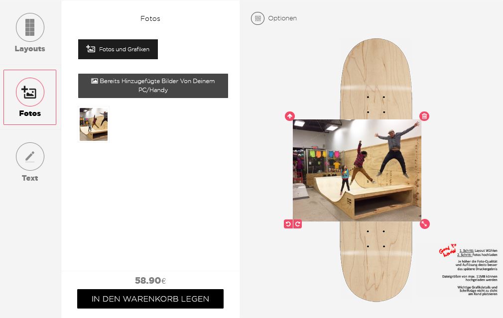 Online Skateboard Designer